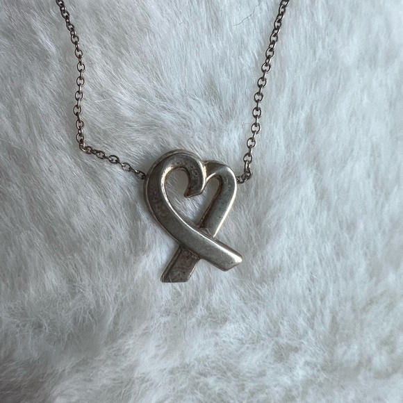 Tiffany & Co. Jewelry - Tiffany & Co Loving Heart Necklace Silver
